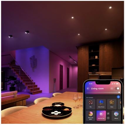 Bombilla LED RGBW regulable Philips Hue White And Color Ambiance GU5,3/MR16/6,3W/12V 2000-6500K