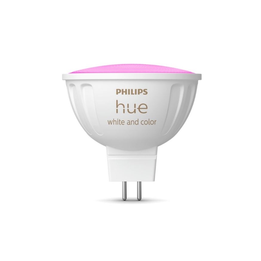 Bombilla LED RGBW regulable Philips Hue White And Color Ambiance GU5,3/MR16/6,3W/12V 2000-6500K