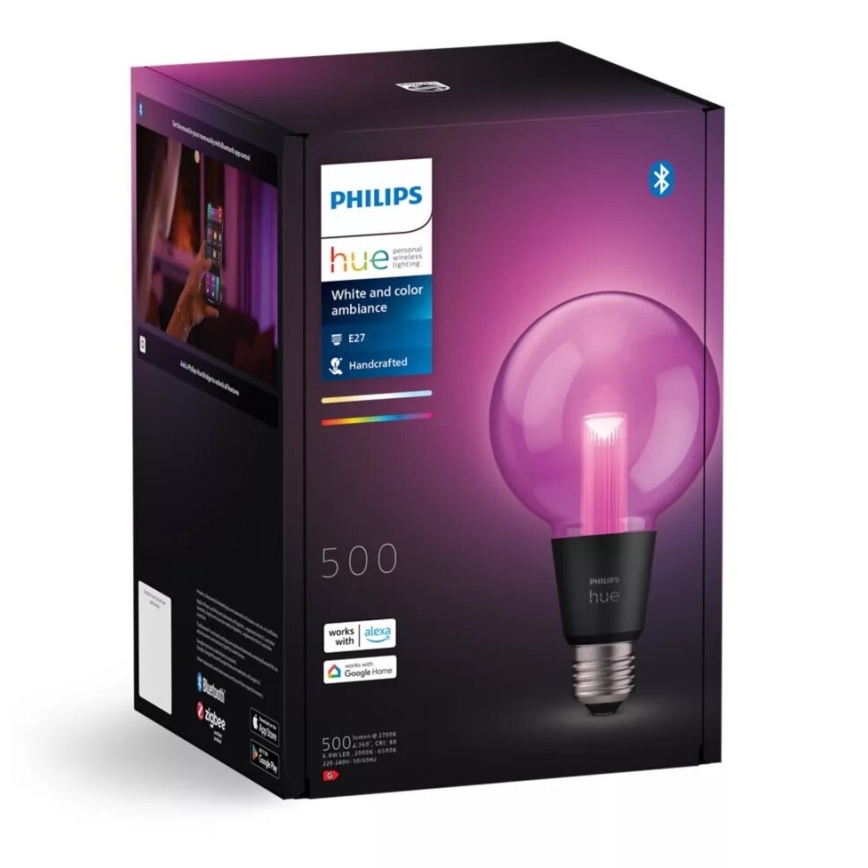 Bombilla LED RGBW regulable Philips Hue White And Color Ambiance E27/6,8W/230V 2000-6500K