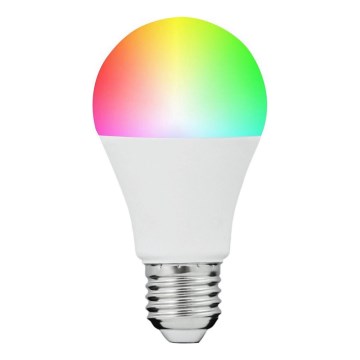 Bombilla LED RGBW regulable SMART A60 E27/8,5W/230V 4000K + mando a distancia