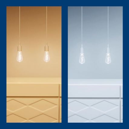 Bombilla LED RGBW regulable ST64 E27/6,3W/230V 2200-6500K Wi-Fi - WiZ
