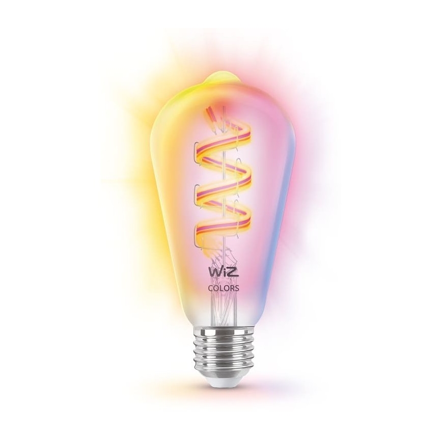 Bombilla LED RGBW regulable ST64 E27/6,3W/230V 2200-6500K Wi-Fi - WiZ