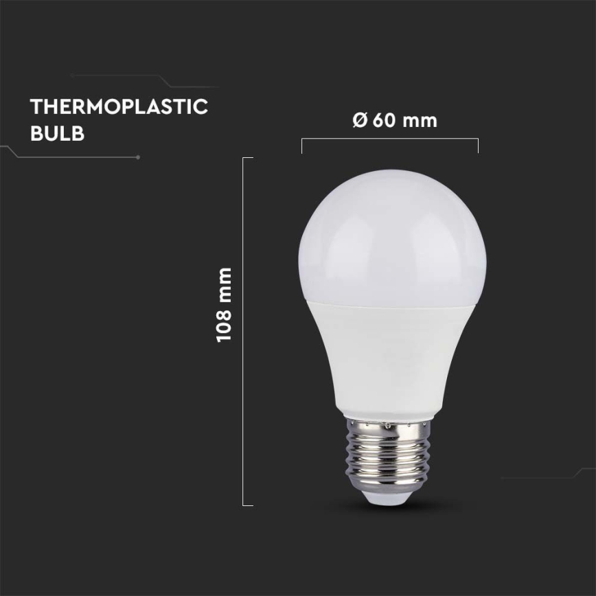 Bombilla LED SAMSUNG CHIP A60 E27/8,5W/230V 6500K