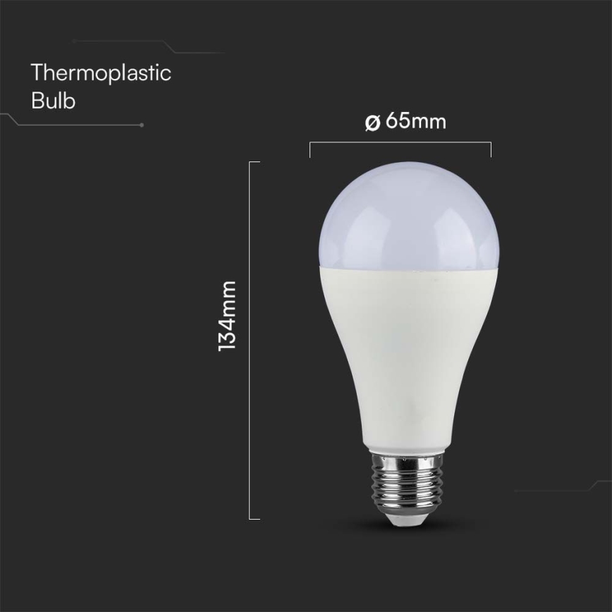 Bombilla LED SAMSUNG CHIP A65 E27/15W/230V 3000K