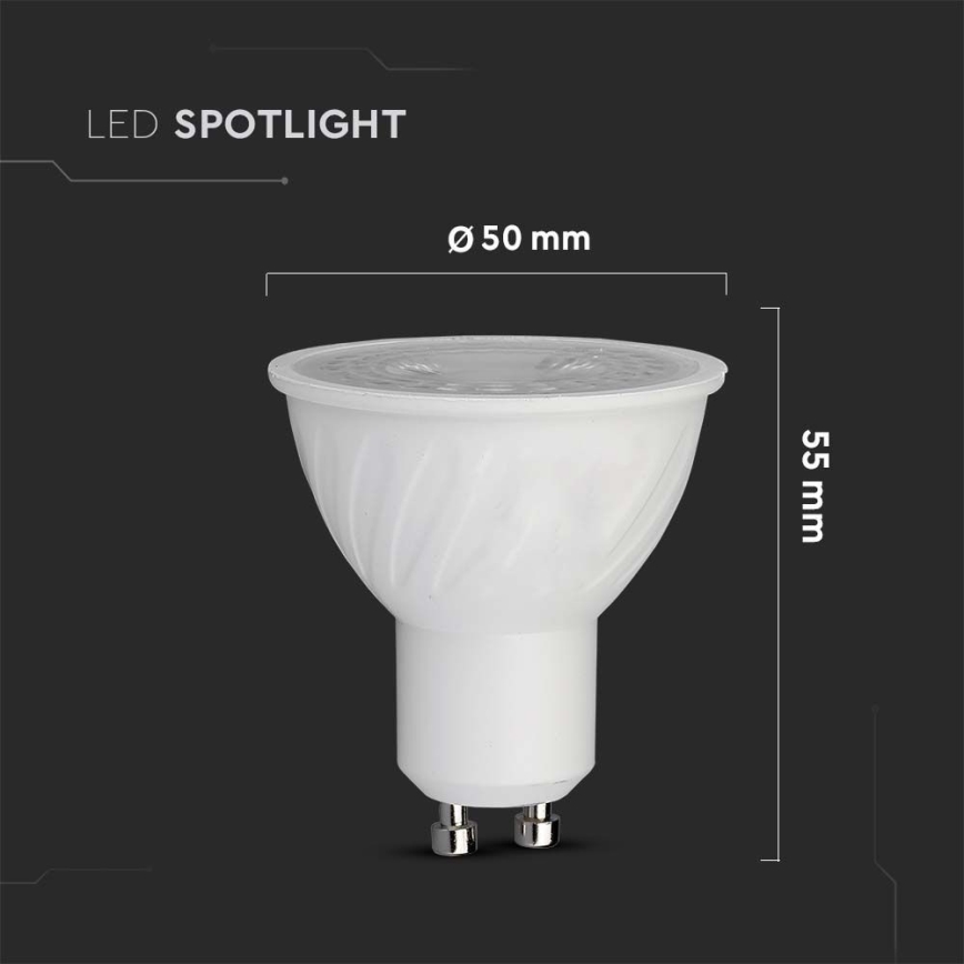 Bombilla LED SAMSUNG CHIP GU10/6W/230V 3000K