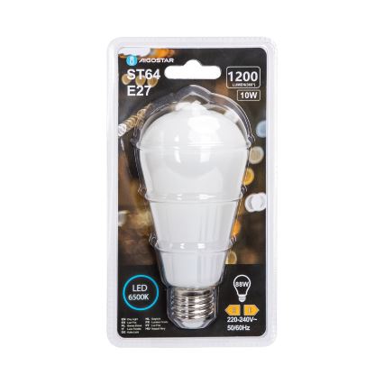 Bombilla LED ST64 E27/10W/230V 6500K - Aigostar