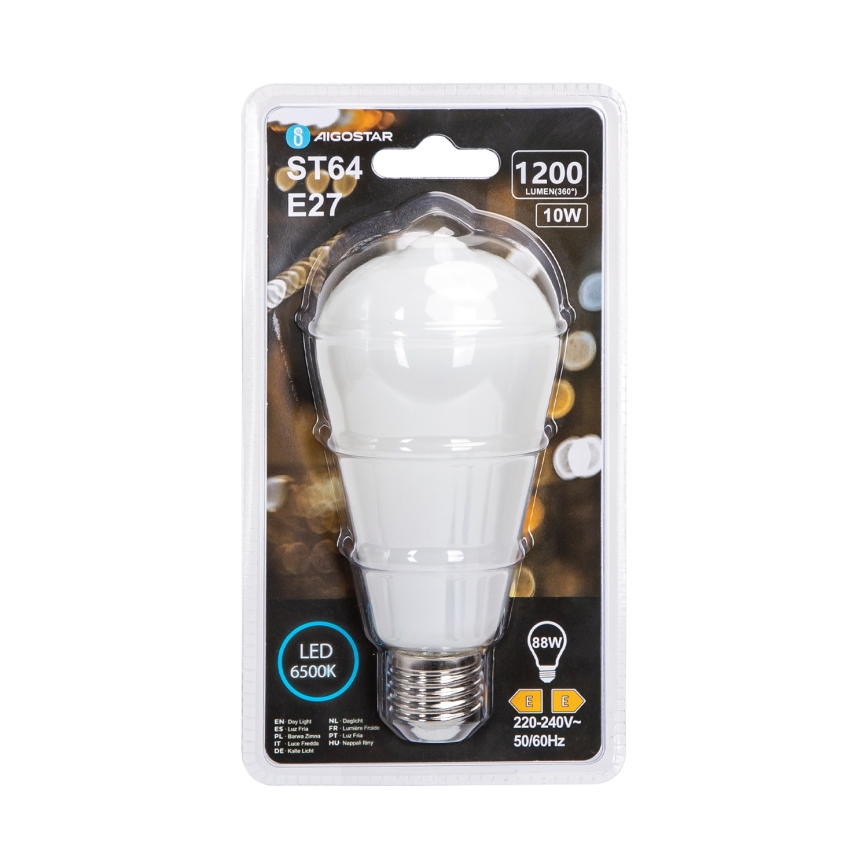 Bombilla LED ST64 E27/10W/230V 6500K - Aigostar