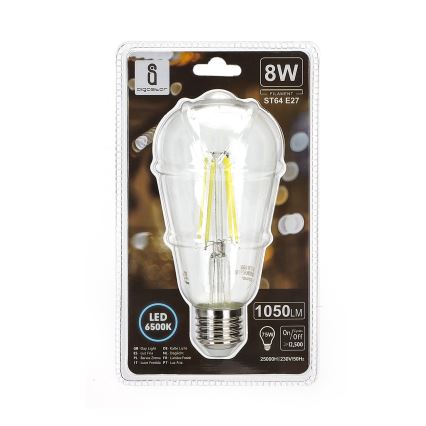 Bombilla LED ST64 E27/8W/230V 6500K - Aigostar