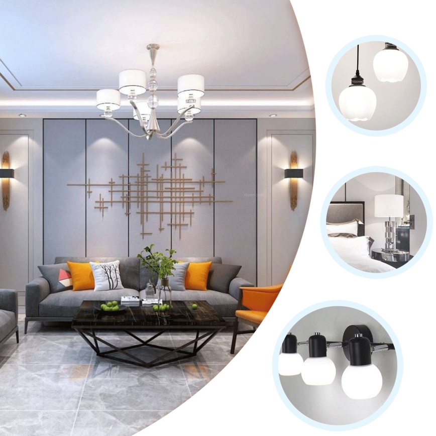 Bombilla LED ST64 E27/8W/230V 6500K - Aigostar