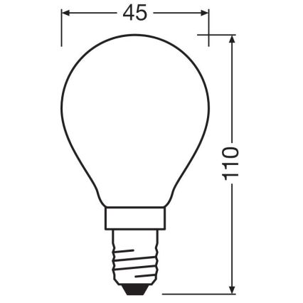 Bombilla LED STAR E14/6,5W/230V 2700K - Osram