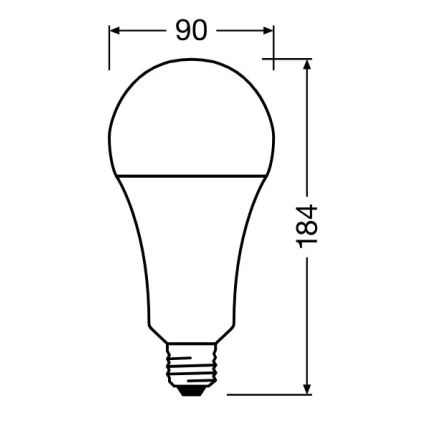 Bombilla LED STAR E27/24,9W/230V 2700K - Osram