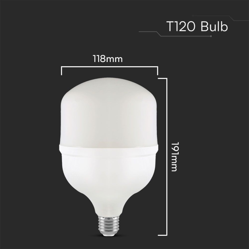 Bombilla LED T120 E27/40W/230V 4000K