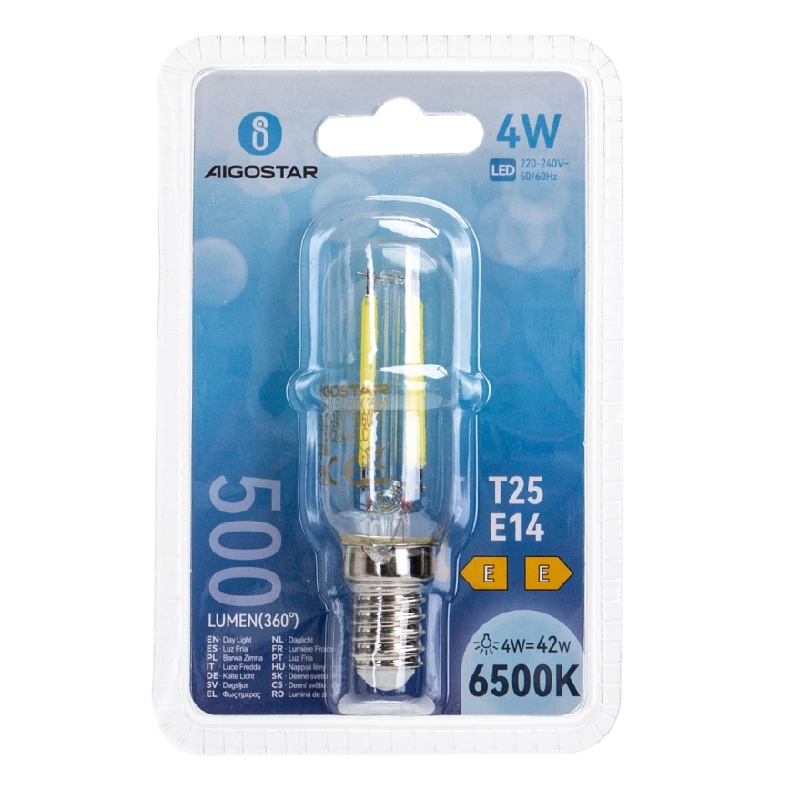 Bombilla LED T25 E14/4W/230V 6500K - Aigostar