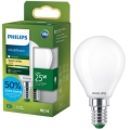 Bombilla LED ULTRAEFFICIENT Philips P45 E14/1,2W/230V 2700K