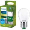 Bombilla LED ULTRAEFFICIENT Philips P45 E27/3,8W/230V 2700K