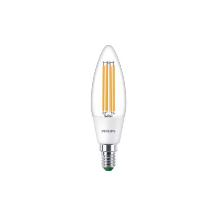 Bombilla LED ULTRAEFFICIENT VINTAGE Philips B35 E14/2,3W/230V 3000K