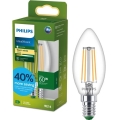 Bombilla LED ULTRAEFFICIENT VINTAGE Philips B35 E14/3,8W/230V 2700K