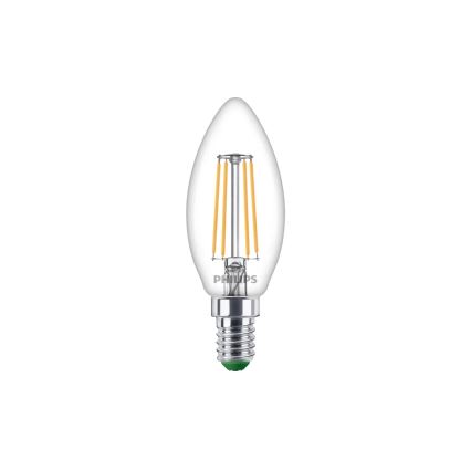 Bombilla LED ULTRAEFFICIENT VINTAGE Philips B35 E14/3,8W/230V 2700K