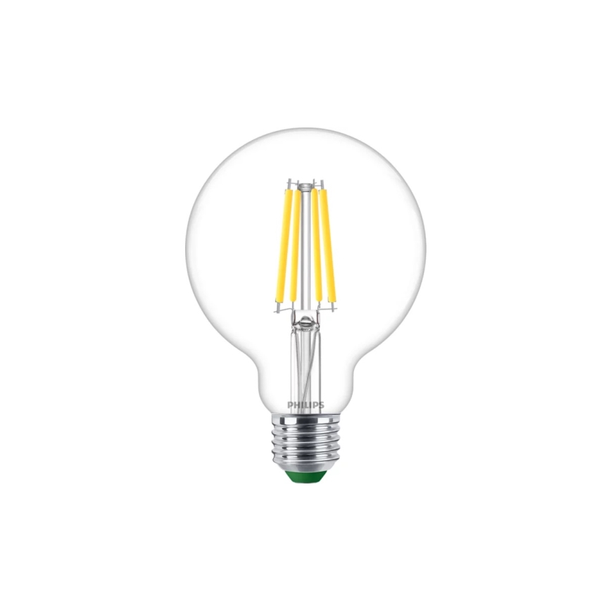 Bombilla LED ULTRAEFFICIENT VINTAGE Philips G95 E27, 4W, 230V, 4000K