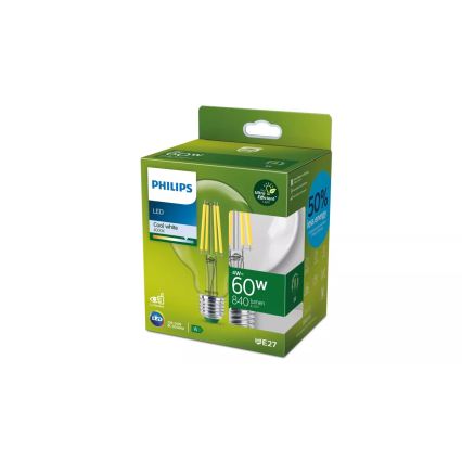 Bombilla LED ULTRAEFFICIENT VINTAGE Philips G95 E27, 4W, 230V, 4000K