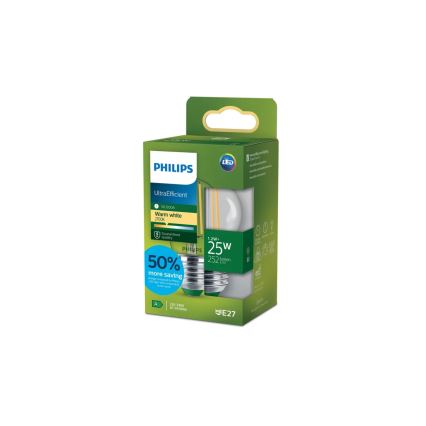 Bombilla LED ULTRAEFFICIENT VINTAGE Philips P45 E27/1,2W/230V 2700K