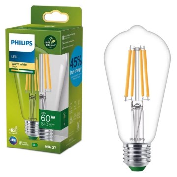 Bombilla LED ULTRAEFFICIENT VINTAGE Philips ST64 E27/4W/230V 2700K