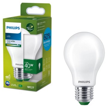 Bombilla LED ultraeficiente Philips A60 E27/2,3W/230V 4000K