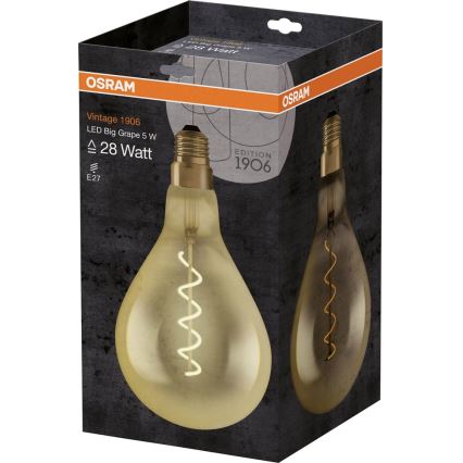 Bombilla LED VINTAGE E27/5W/230V - Osram