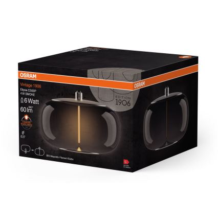 Bombilla LED VINTAGE FILAMENT E27/4W/230V 1800K humo - Osram