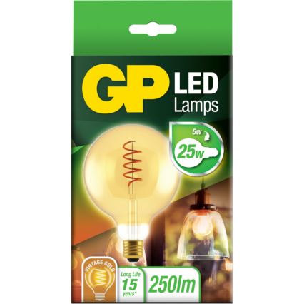 Bombilla LED VINTAGE G125 E27/5W/230V 2000K - GP