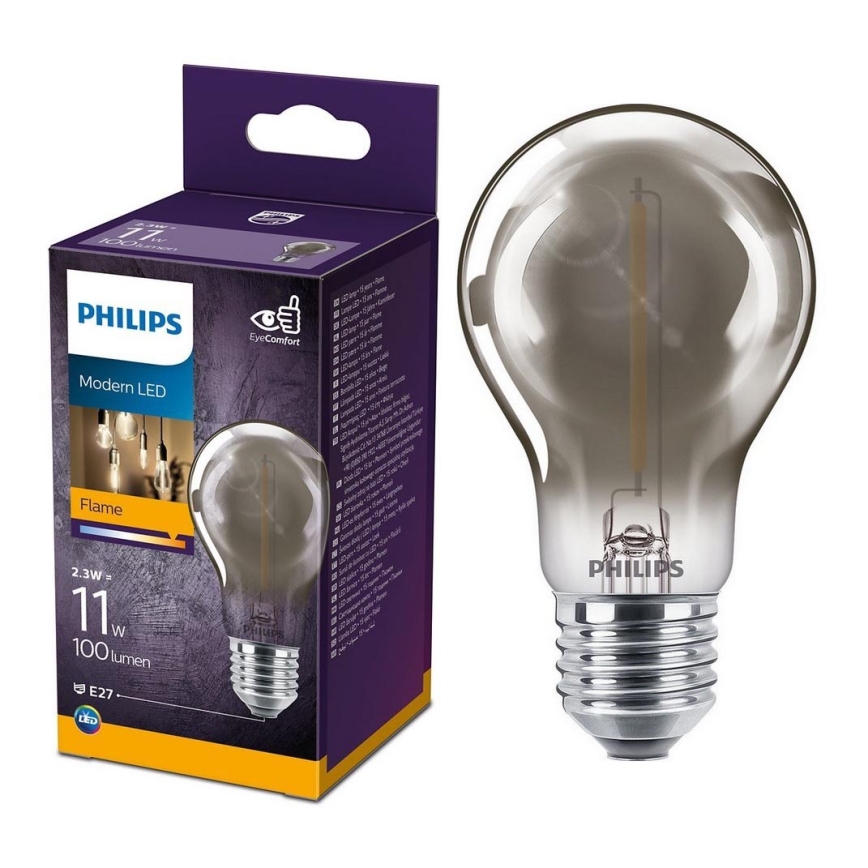 Bombilla LED VINTAGE Philips A60 E27/2,3W/230V 1800K