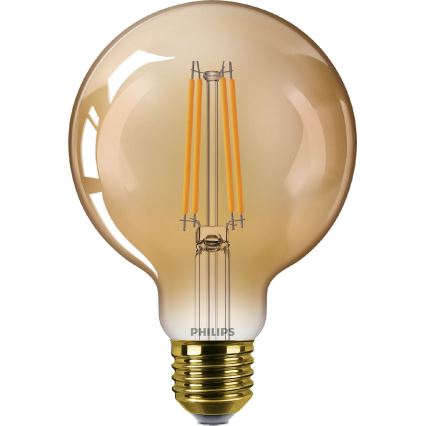 Bombilla LED VINTAGE Philips G95 E27/7W/230V 1800K