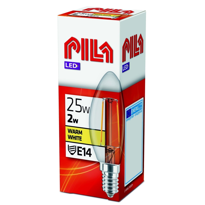 Bombilla LED VINTAGE Philips Pila E14/2W/230V 2700K