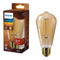 Bombilla LED VINTAGE Philips ST64 E27/7W/230V 1800K