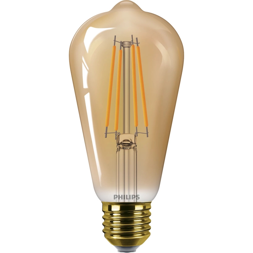 Bombilla LED VINTAGE Philips ST64 E27/7W/230V 1800K