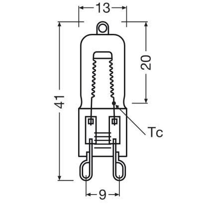 Bombilla para horno HALOPIN G9/25W/230V 2700K - Osram