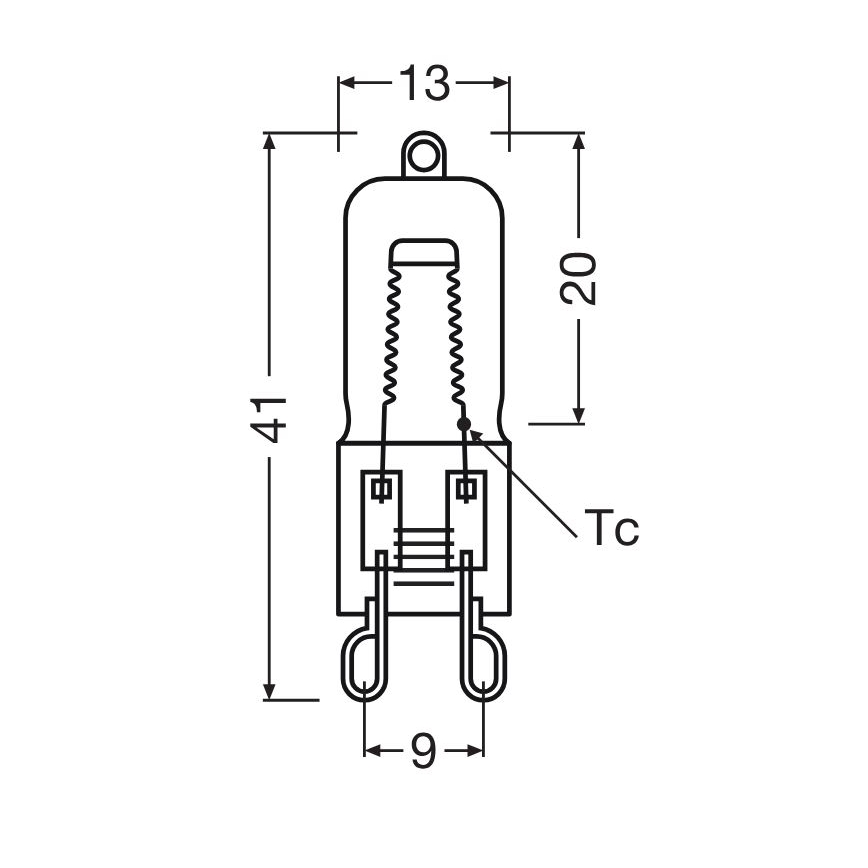Bombilla para horno HALOPIN G9/25W/230V 2700K - Osram