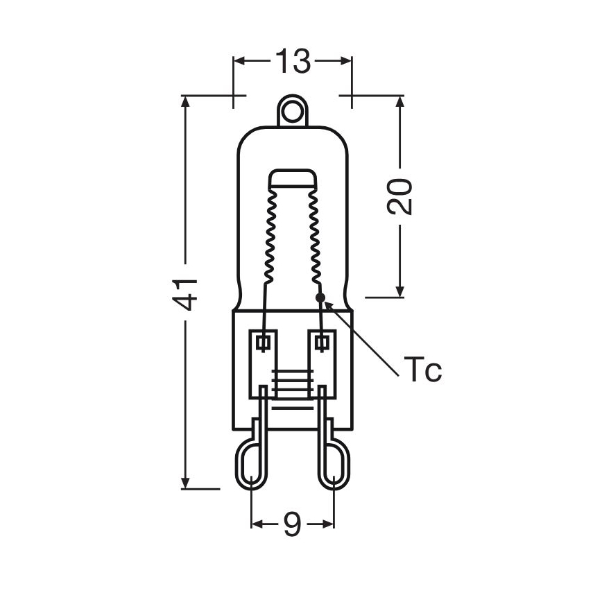 Bombilla para horno HALOPIN G9/40W/230V 2700K - Osram