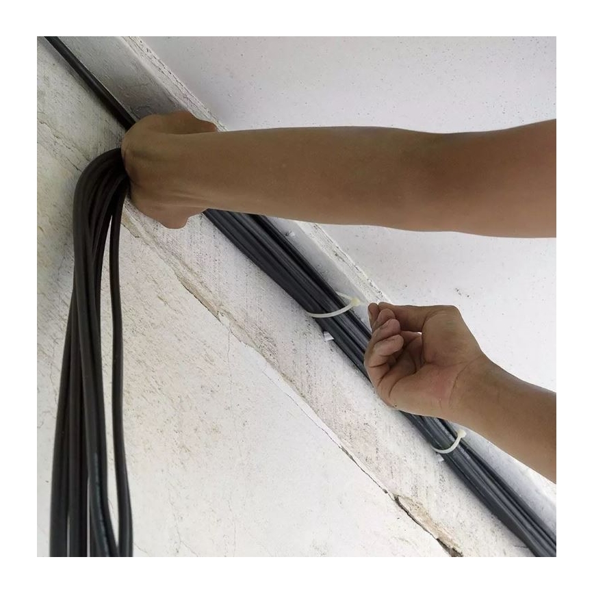 Bridas de plástico 2,5x100mm 100ud blanco