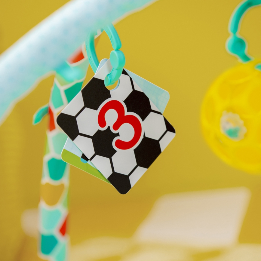 Bright Starts - Alfombra de juego para bebé OBALL GRIP & KICK 3xAA