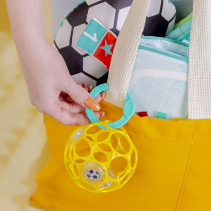 Bright Starts - Alfombra de juego para bebé OBALL GRIP & KICK 3xAA