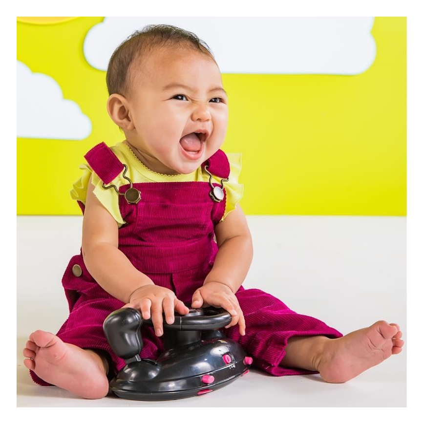 Bright Starts - Andador 3 en 1 para bebé FORD MUSTANG rosa