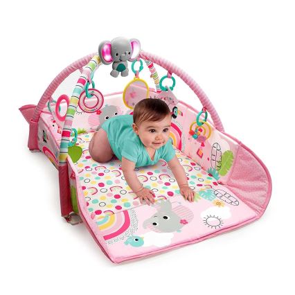 Bright Starts - Manta de juego para niños 5en1 YOUR WAY BALL PLAY 3xAA rosa