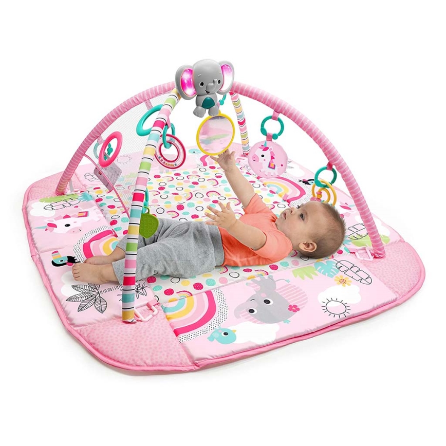 Bright Starts - Manta de juego para niños 5en1 YOUR WAY BALL PLAY 3xAA rosa