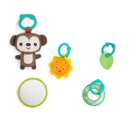 Bright Starts - Manta de juego para niños SAFARI turquesa