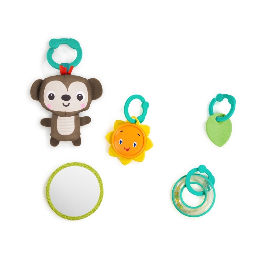 Bright Starts - Manta de juego para niños SAFARI turquesa