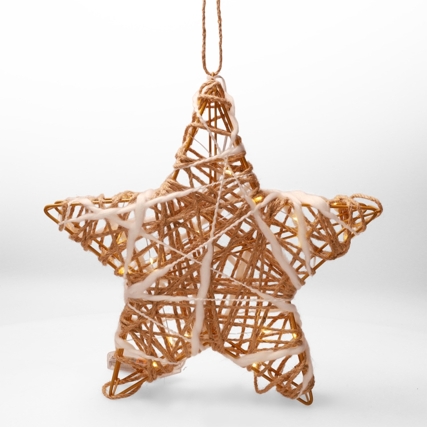 Brilagi - Adorno navideño LED/2xAA 30x28 cm estrella