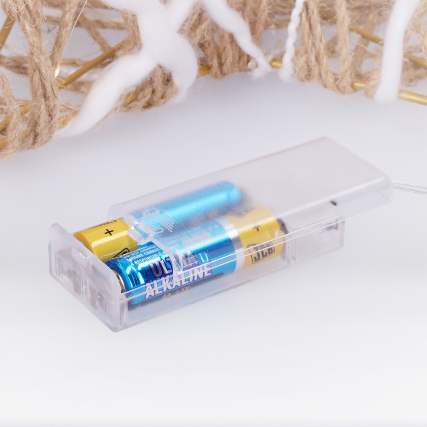 Brilagi - Adorno navideño LED/2xAA 30x28 cm estrella