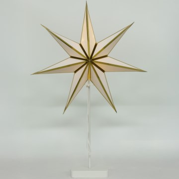 Brilagi - Adorno navideño LED en forma de estrella, funciona con 3 pilas AA