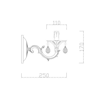 Brilagi - Aplique CLASSIC 1xE14/60W/230V